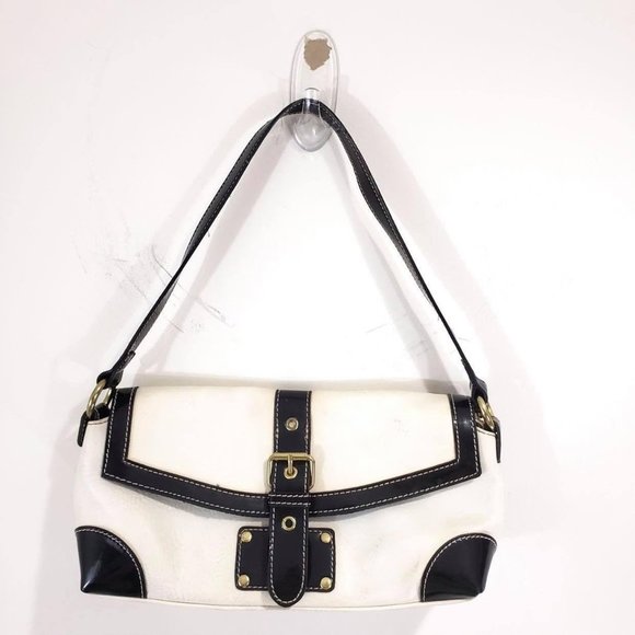 Unknown Handbags - white leather hobo bag small shoulder bag